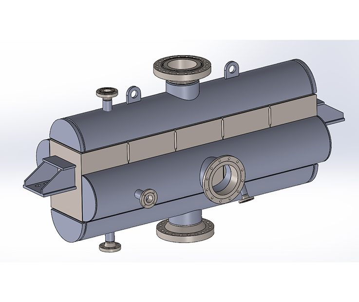 Immagine che illustra il progetto di uno scambiatore PCHE di grandi dimensioni per raffreddamento gas nel comparto petrolchimico su piattaforme offshore.