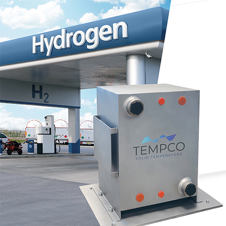 Immagine che mostra uno scambiatore PCHE per stazioni rifornimento idrogeno